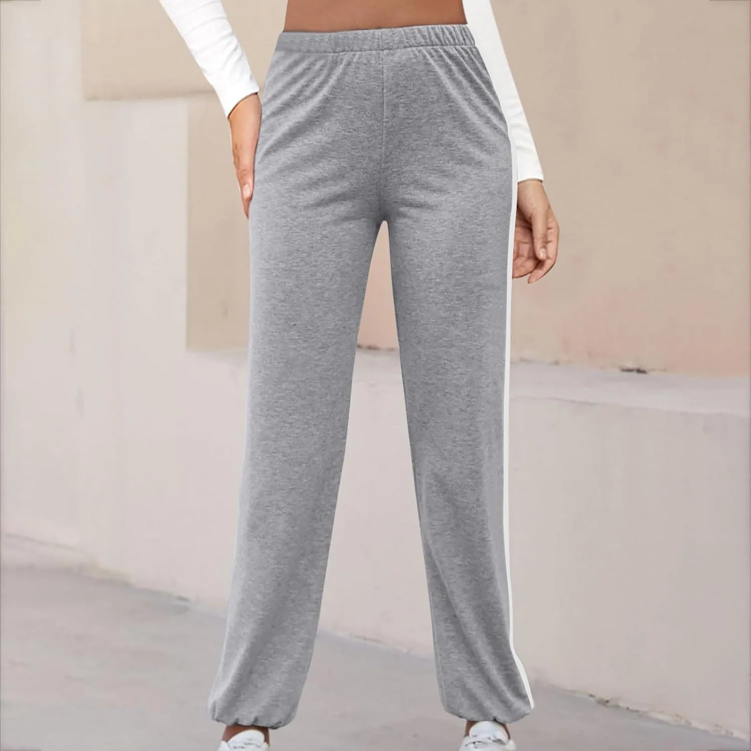 Sweatpants for Women, Cinch Bottom Sweatpants, Yoga Joggers Pants Soft Leggings for Cycling Lounge Workout Running