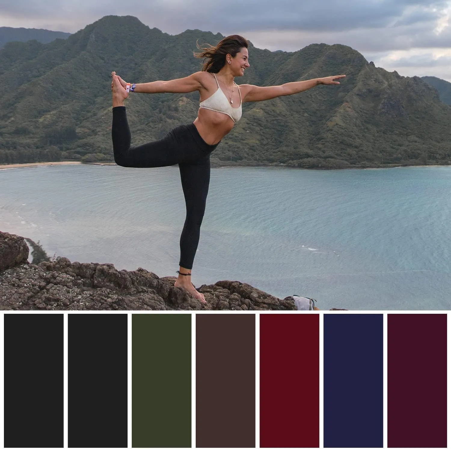 TNNZEET 7 Pack Leggings for Women - High Waisted Yoga Pants with Pockets Black Leggings Women Full Length & Capri