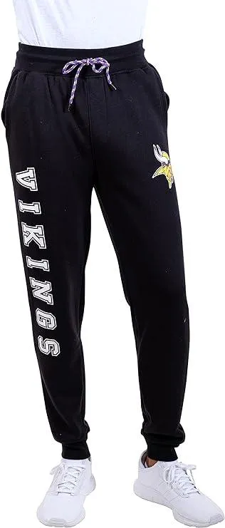 Ultra Game NFL Official Adults Active Super Soft Fleece Game Day Jogger Sweatpants - Unisex, Minnesota Vikings, Team Color|Minnesota Vikings