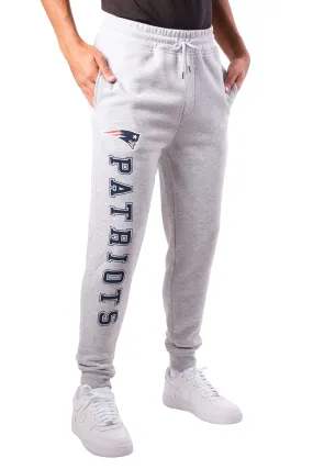Ultra Game NFL Official Adults Super Soft Game Day Jogger Sweatpants - Unisex, New England Patriots, Heather Gray|New England Patriots