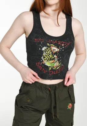 Womens San-Diego-Koi Vest - Charcoal